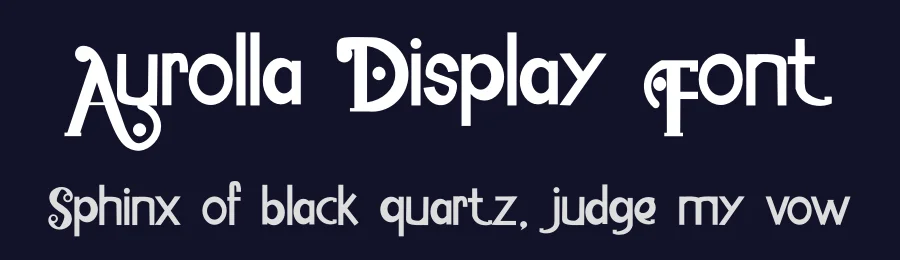 Aurolla Display Font by Eddy Goodboy — Sans Serif Font — thumbnail 2