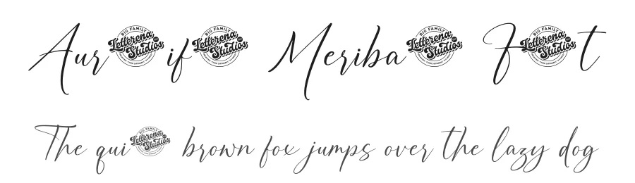 Auronifal Meribant Font by letterenastudios — Script Handwritten Font