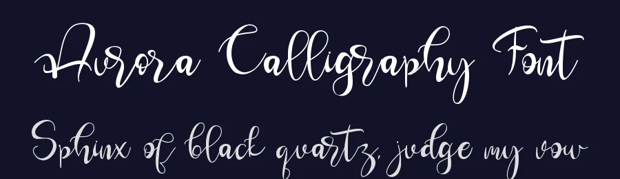 Aurora Calligraphy Font by Leterara — Script Handwritten Font — thumbnail 2