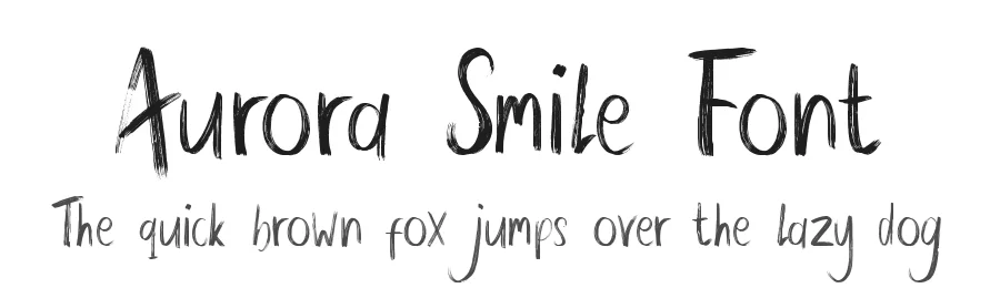 Aurora Smile Font by Dm Letter Studio β Script Handwritten Font