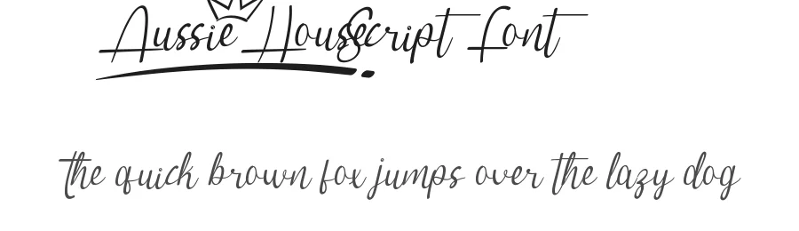 Aussie House Script Font by noahtype — Script Handwritten Font