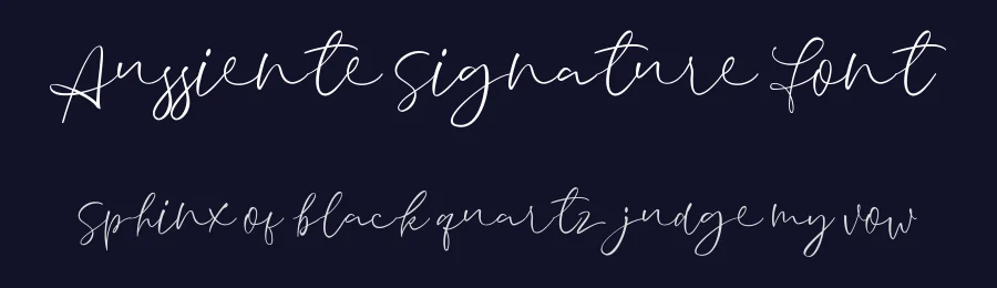 Aussiente Signature Font by Inspiratype — Script Handwritten Font — thumbnail 2