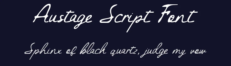Austage Script Font by Bellinghamtype Foundry — Script Handwritten Font — thumbnail 2