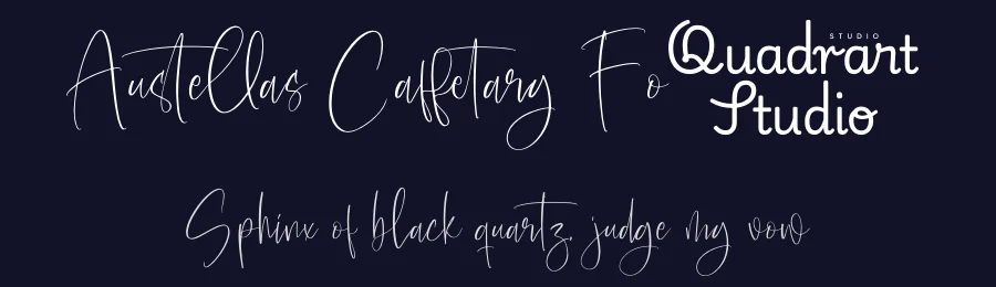 Austellas Caffetary Font by Quadrart — Script Handwritten Font — thumbnail 2