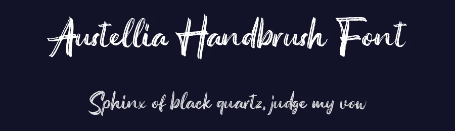 Austellia Handbrush Font by Garisman Std — Script Handwritten Font — thumbnail 2