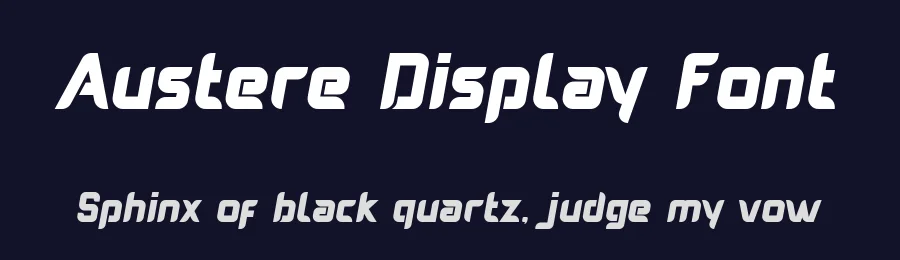 Austere Display Font by nurfdesigns — Display Font — thumbnail 2