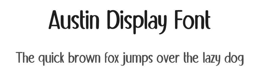 Austin Display Font by inermediaSTUDIO — Display Font
