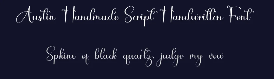 Austin Handmade Script Handwritten Font by inermediaSTUDIO — Script Handwritten Font — thumbnail 2