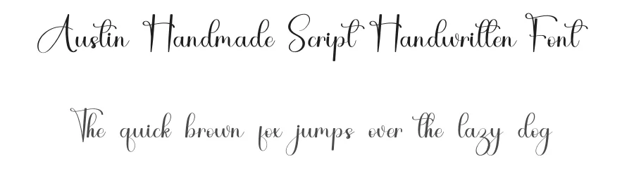 Austin Handmade Script Handwritten Font by inermediaSTUDIO — Script Handwritten Font