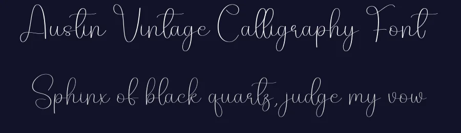 Austin Vintage Calligraphy Font by creativeletter — Script Handwritten Font — thumbnail 2