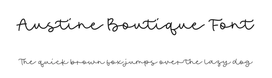 Austine Boutique Font by balpirick — Script Handwritten Font