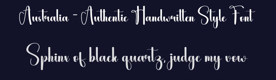 Australia – Authentic Handwritten Style Font by andikastudio — Script Handwritten Font — thumbnail 2