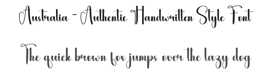 Australia – Authentic Handwritten Style Font by andikastudio — Script Handwritten Font