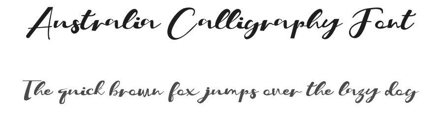 Australia Calligraphy Font by inermediaSTUDIO — Script Handwritten Font