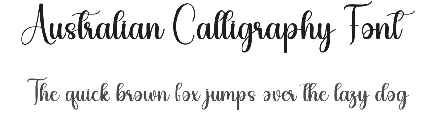 Australian Calligraphy Font by creativeletter — Script Handwritten Font
