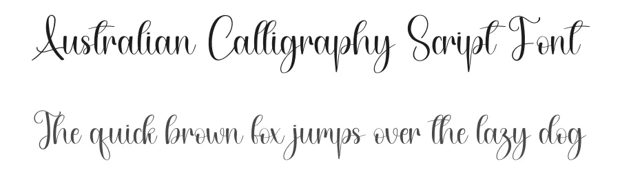 Australian Calligraphy Script Font by creativeletter — Script Handwritten Font