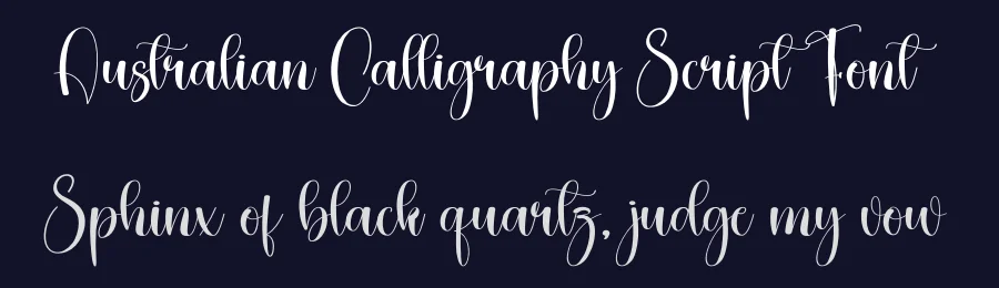 Australian Calligraphy Script Font by creativeletter — Script Handwritten Font — thumbnail 2