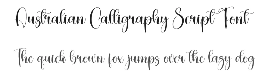 Australian Calligraphy Script Font by creativeletter — Script Handwritten Font