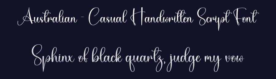 Australian – Casual Handwritten Script Font by creativeletter — Script Handwritten Font — thumbnail 2