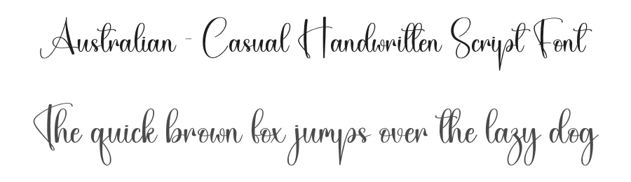 Australian – Casual Handwritten Script Font by creativeletter — Script Handwritten Font