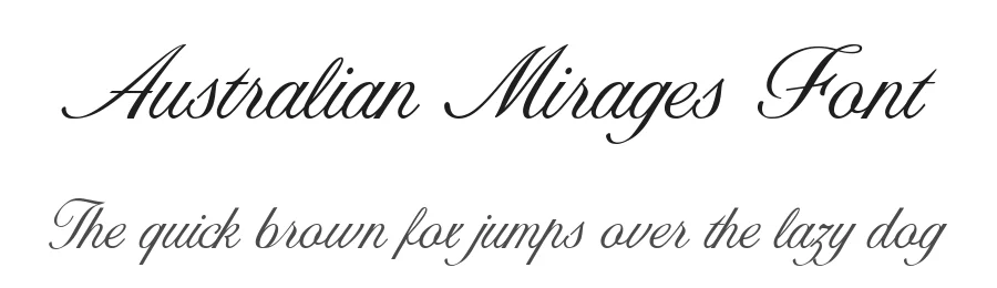 Australian Mirages Font by Fikryal Studio — Script Handwritten Font