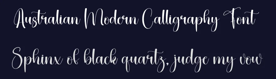 Australian Modern Calligraphy Font by creativeletter — Script Handwritten Font — thumbnail 2