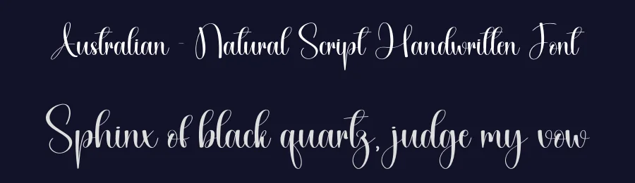 Australian – Natural Script Handwritten Font by creativeletter — Script Handwritten Font — thumbnail 2
