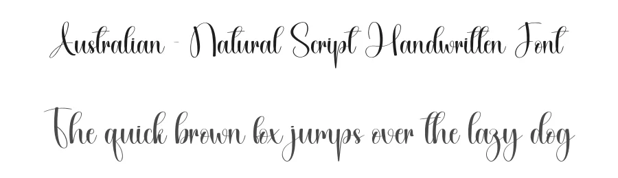 Australian – Natural Script Handwritten Font by creativeletter — Script Handwritten Font