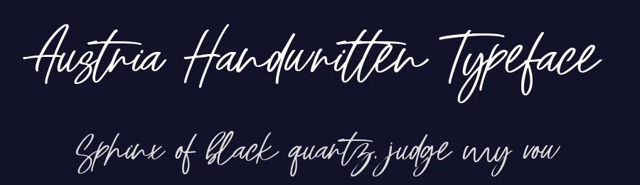 Austria Handwritten Typeface by nestype — Script Handwritten Font — thumbnail 2