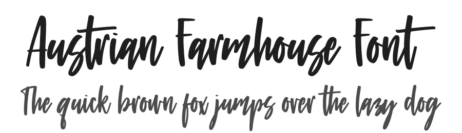 Austrian Farmhouse Font by Abo Daniel — Script Handwritten Font
