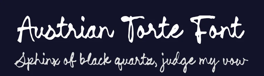Austrian Torte Font by Timur type — Script Handwritten Font — thumbnail 2