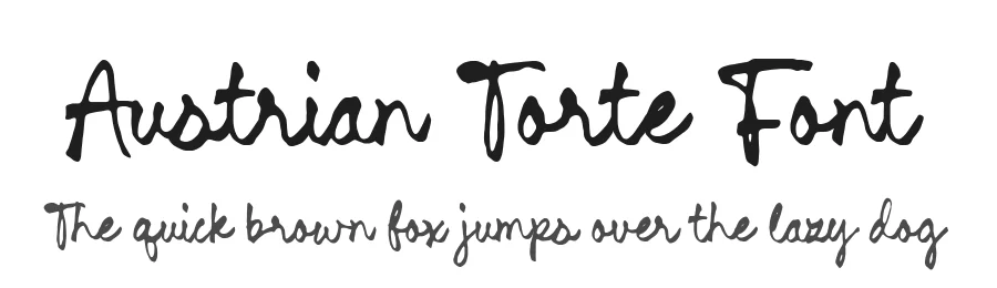 Austrian Torte Font by Timur type — Script Handwritten Font