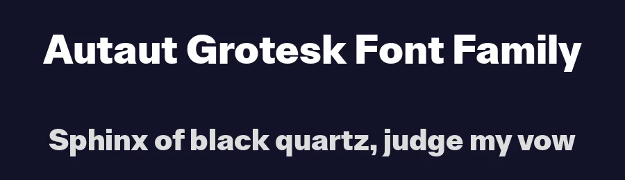 Autaut Grotesk Font Family by Alessio Pompadura — Sans Serif Font — thumbnail 2
