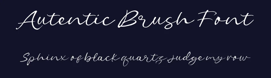 Autentic Brush Font by HRDR — Script Handwritten Font — thumbnail 2