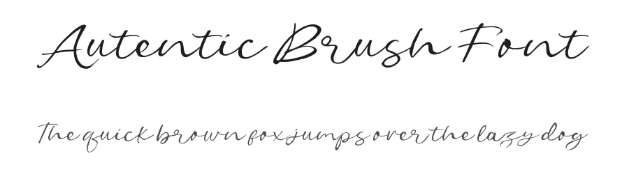 Autentic Brush Font by HRDR — Script Handwritten Font