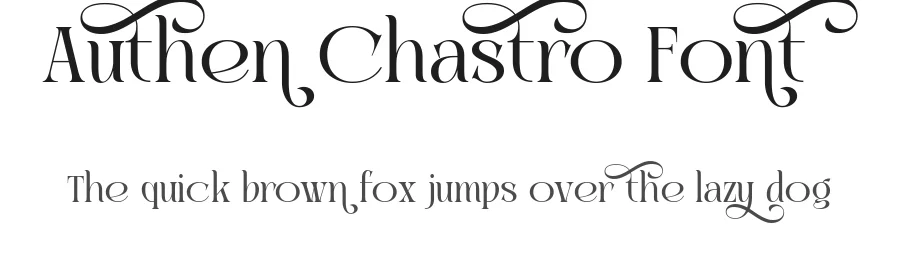 Authen Chastro Font by mixjpg — Serif Font
