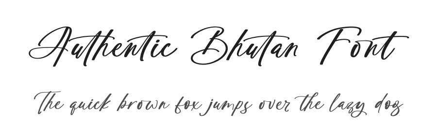 Authentic Bhutan Font by stylishtype.co — Script Handwritten Font