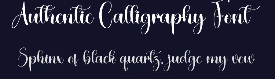 Authentic Calligraphy Font by creativeletter — Script Handwritten Font — thumbnail 2