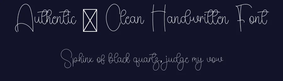 Authentic – Clean Handwritten Font by freshtypeink — Script Handwritten Font — thumbnail 2
