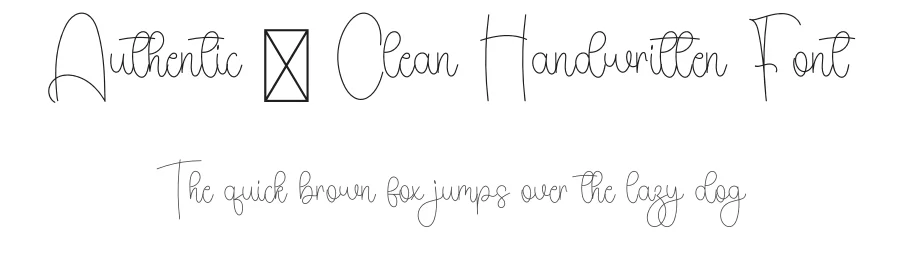 Authentic – Clean Handwritten Font by freshtypeink — Script Handwritten Font