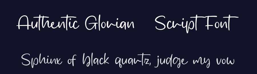 Authentic Glorian – Script Font by Anxietype Foundry — Decorative Font — thumbnail 2