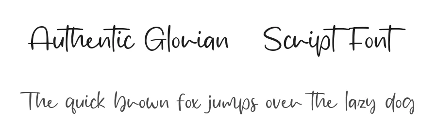 Authentic Glorian – Script Font by Anxietype Foundry — Decorative Font