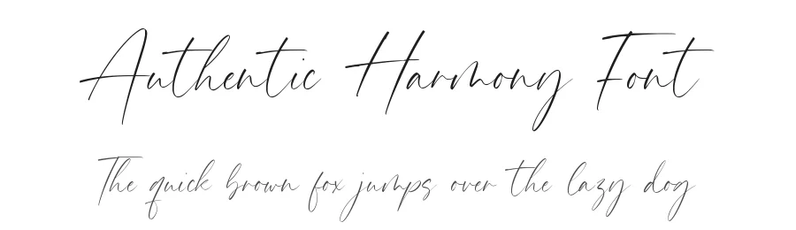 Authentic Harmony Font by balpirick — Script Handwritten Font