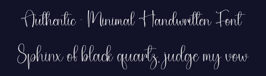 Authentic – Minimal Handwritten Font by creativeletter — Script Handwritten Font — thumbnail 2