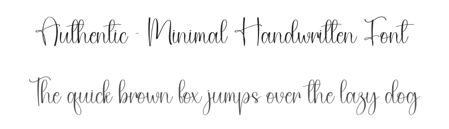 Authentic – Minimal Handwritten Font by creativeletter — Script Handwritten Font