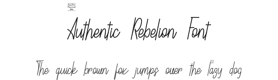 Authentic Rebelion Font by SlideShoot — Script Handwritten Font