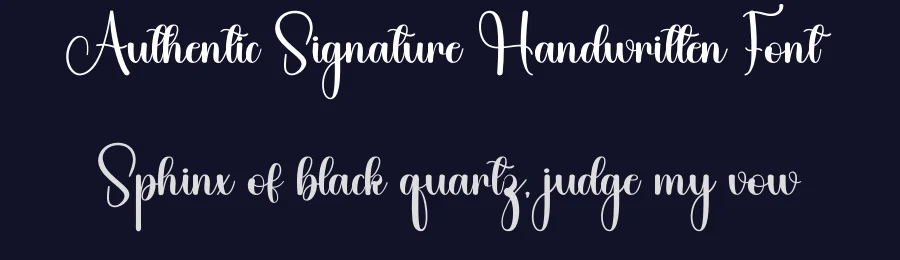 Authentic Signature Handwritten Font by inermediaSTUDIO — Script Handwritten Font — thumbnail 2