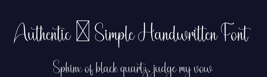 Authentic – Simple Handwritten Font by freshtypeink — Script Handwritten Font — thumbnail 2