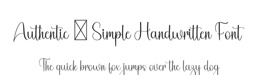 Authentic – Simple Handwritten Font by freshtypeink — Script Handwritten Font
