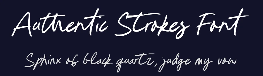 Authentic Strokes Font by Timur type — Script Handwritten Font — thumbnail 2